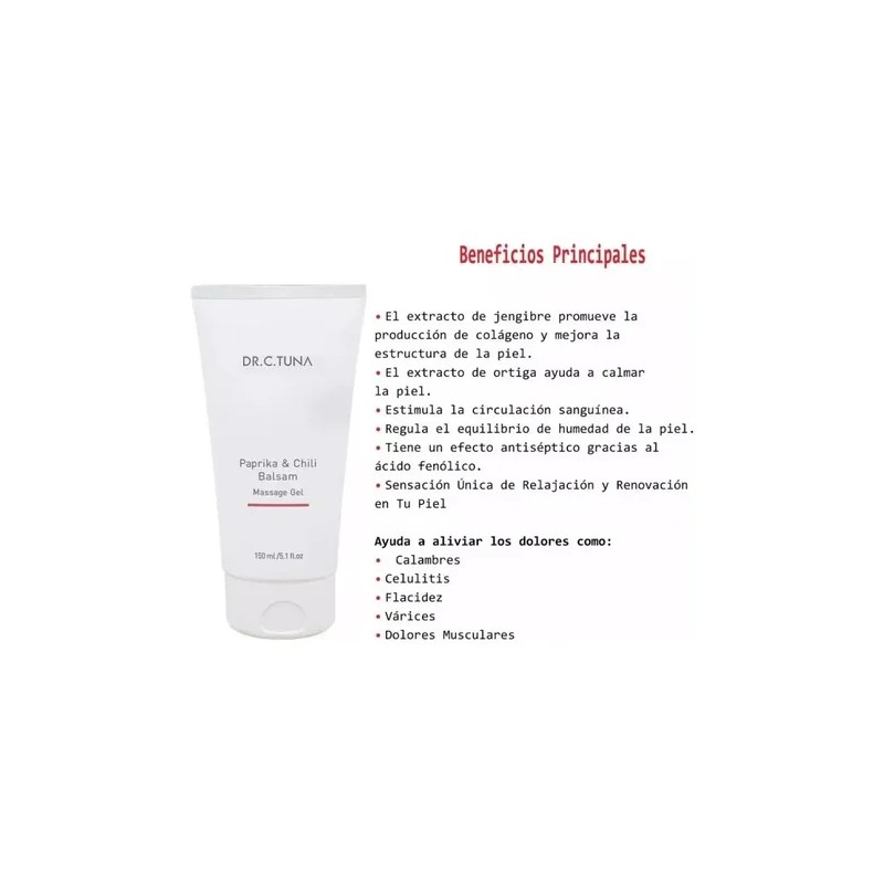 Gel Masaje Paprika & Chile Flacidez Y Celulitis Farmasi