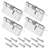Create idea 4PCS Self-Opening Spring Hinges 304 Stainless Steel Self-Closing