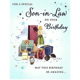 for A Special Son in Law Birthday Card - Size 6" x 8"