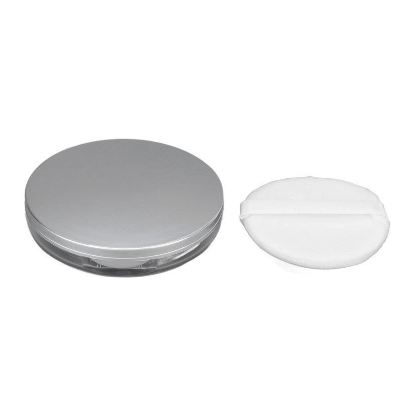Refillable loose powder box to prevent leakage of travel powder