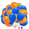 10 Inch Orange and Blue Balloons Boys Men Bridal Baby