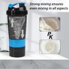 XTKS Shaker Bottle - Protein Shaker Cup with Storage Compartments