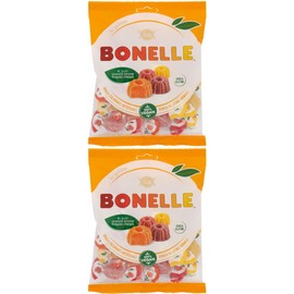 Bonelle Gluten Free Jelly Candies Assorted Fruity 175g 6.17oz, Pack of 2