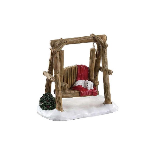 Lemax Village Collection Rustic Log Swing #84363