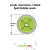 Magnetic Metal Large Spirit Bubble Level 60mm Diameter, (2 23/64