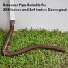 7ft Long Gutter Downspout Extensions, Outer diameter 3" Gutter Extensions