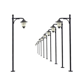 LYM11 10 pcs Model Railway Led Lamppost Lamps Street Lgihts N Scale 5cm 12V New