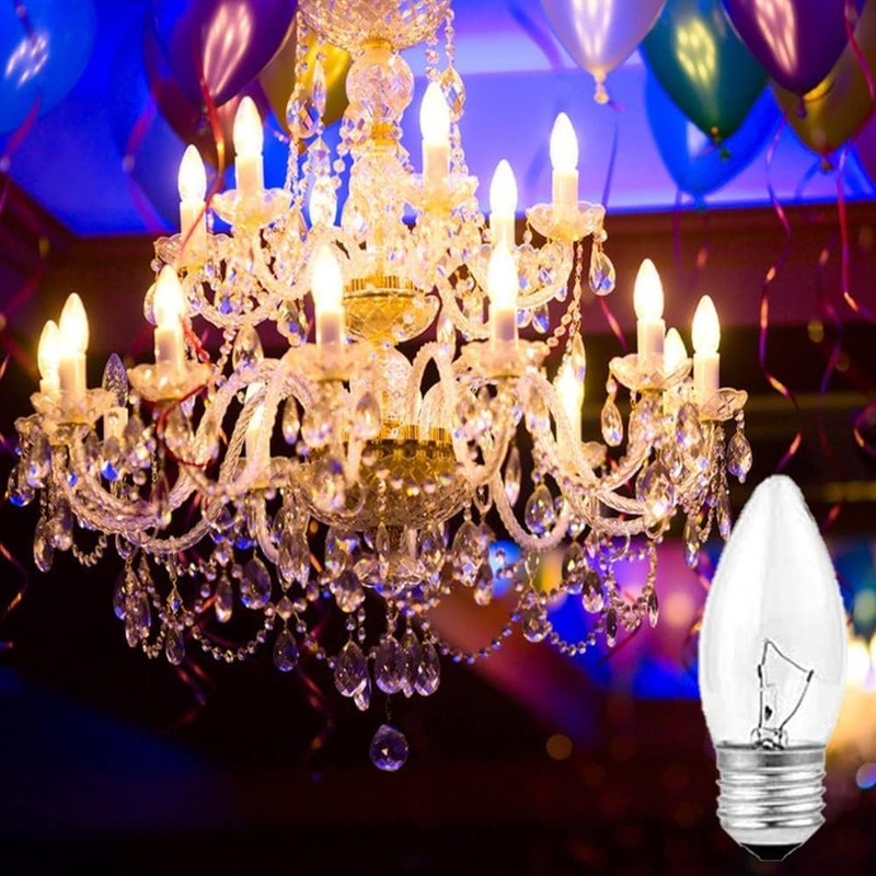 (12pack) 60W Incandescent Torpedo Tip Chandelier - 60W Equivalent Medium