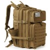 QT&QY Military Tactical Backpacks For Men Molle Daypack 45L Large
