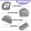 Ramddy Slim Plastic Storage Baskets, Gray Small Shelf Baskets, 4