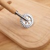 Pie Cutter Stainless Steel Raviolica Cutter Stamp Roller Wheel Round