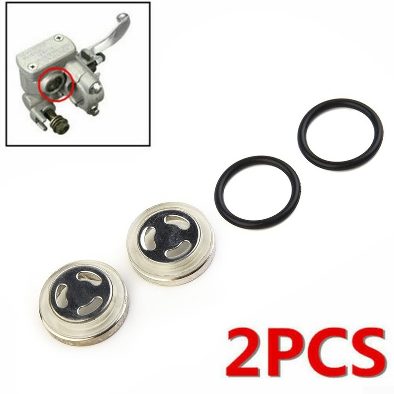 2 Pack of Reliable 18mm Motorcycle Brake Master Cylinder Sight