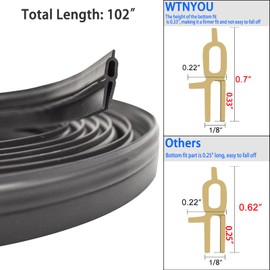 WTNYOU RV Roof Vent Seal 102" RV Seal Replacement for Ventline, Hengs and Camco Roof Vent Vinyl Seals