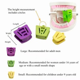 Dental Bite Blocks Mouth Props Silicone Dental Bite Blocks Multi Size Mouth Opener for Child Kids Adults Teeth Clenching, Medium(Green-10 Pack)