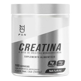 Creatina Monohidratada En Polvo Psn 500g 100 Servicios Natural