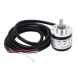 Photoelectric Rotary Encoder Gear Box Motor Incremental Encoder 6mm D Type Output Shaft 5‑24V HAJ600P/R