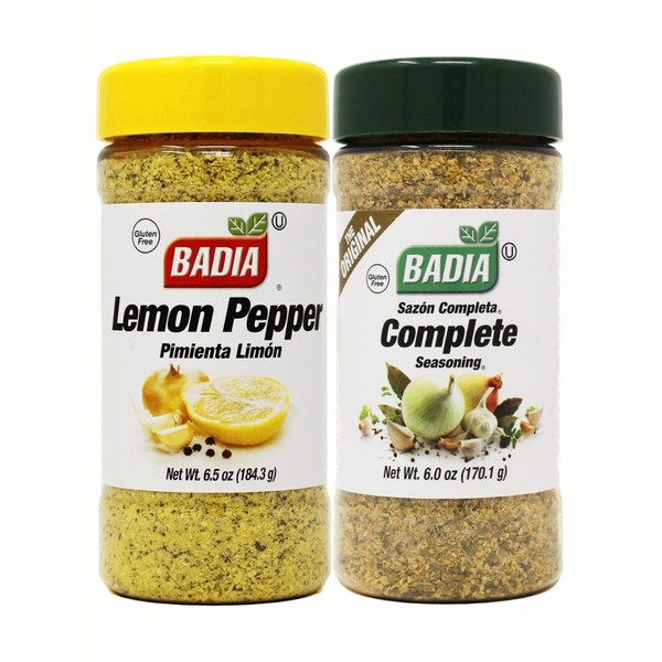 PureGro Badia Seasoning Twin Pack - Badia Complete170g & Lemon Pepper 184g