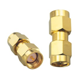 BOOBRIE Improved 2 Pack SMA Male to SMA Male SMA Male to Male Coaxial Connector SMA Male to Male SMA WiFi Adapter FPV Drone Signal Booster Wireless LAN Device