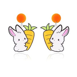 Easter Basket Stuffers Easter Earrings Gifts for Women Rabbit Bunny Earrings Easter Peeps Earrings Easter Outfit Jewelry Holiday Earrings
