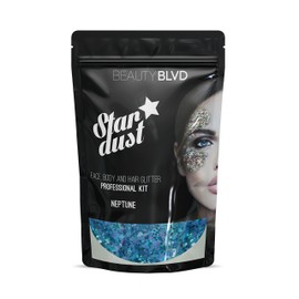 BeautyBLVD Stardust - Face, Body & Hair Glitter Pro Bag | Great for Festivals & Parties | Cosmetic Glitter | Cruelty Free (Neptune)