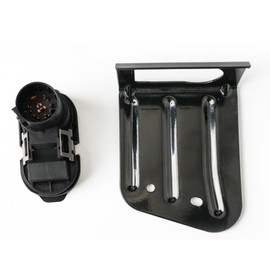 924-611 Trailer Tow Connector Plug w/Bracket Support 9C3Z-14489-A for Ford F-150 F-250 F-350 Super Duty