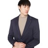 TRENDYOL Men's Sizes Regular Basic Plain Woven Jacket Coat, navy