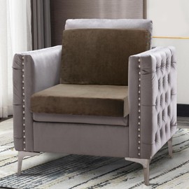 Chunlei Memory Foam Recliner Chair Cushions,Extra Large Non-Slip 4" Thick Supportive Lumbar Support Pillow for Elderly Supportive Seat Cushion with Lumbar Pillow for Rest(12.8" Backrest Height,Coffee