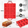 CAKETIME Mini Loaf Pans, Metal Reinforced Frame Silicone Mini Bread