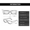 YAMEIZE Rectangular Sunglasses for Men and Women Pack of 2