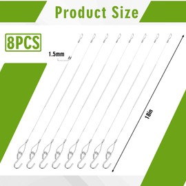 Otoolling 8pcs Bird Feeder Hanger for Tree with S-Hook Hanging Cable Tree Limb Protector with Silicone Sleeve Flexible Stainless Steel Cable for Heavy Bird Feeders, Plants, Baths (18inch)