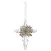 Ganz Kissing Krystals Mistletoe Krystal Cross Ornaments Set of 3