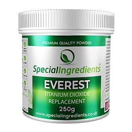 Special Ingredients Everest Powder 250g Titanium Dioxide Replacement - Clean Label, Vegan Friendly, Gluten Free, Non-GMO, Non-Irradiated, Kosher and Halal