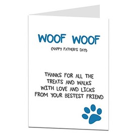 Father's Day Card For Dad From The Dog Pet Theme