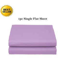 Elegant Comfort Luxury Ultra Soft Single Flat Sheet Special Treatment Construction Full, Lilac
