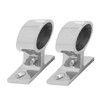 2PCS Stanchion Hand Rail Fitting 316 Stainless Steel Mirror Polishing