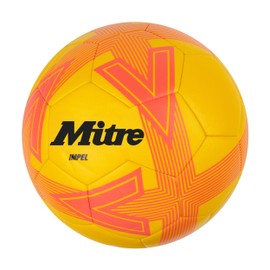 Mitre Impel L30P Football, Highly Durable, Shape Retention, Yellow/Orange, 4