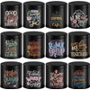 12 Pack Inspirational Black Candle Tins with Lids, 10 oz