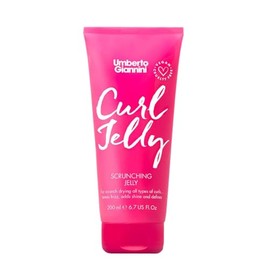 Umberto Giannini Curl Jelly Scrunching Jelly, Vegano Y Cruelty Free Frizz Solution Gel Para Cabello Rizado U Ondulado, 200 Ml Rosa