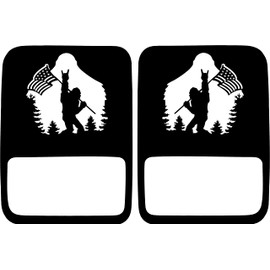 JeepTails Bigfoot Horns and Flag Tail lamp Light Covers (Non-LED) Compatible with Jeep Gladiator