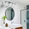 WOSHITU Bathroom Vanity Light Fixtures: 4-Light Mid Century Modern Vanity