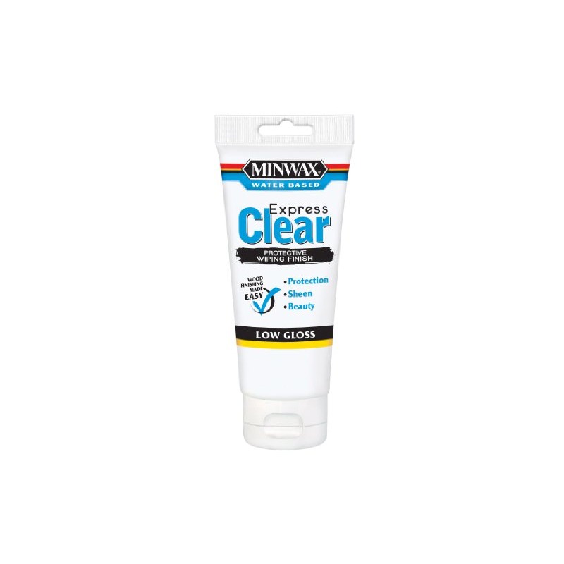 Minwax 40802 6-Ounce Clear Low Gloss Color Wiping Stain and