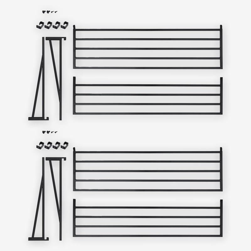 YardYonder 2 Packs Garage Wall Shelving, 46.5"x 24" Heavy Duty