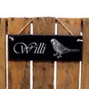 Budgies Sign, Slate Plaque with Engraving, Name Plate, Desired Name,