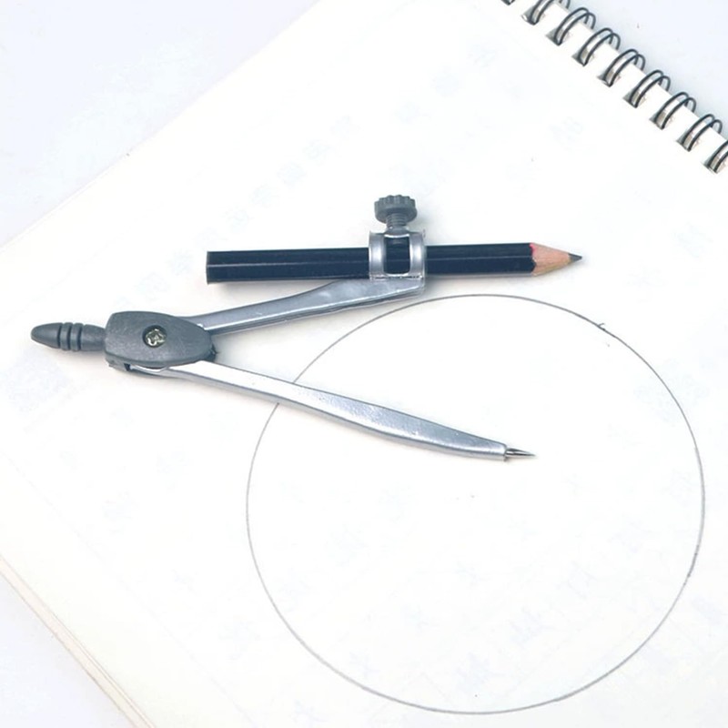 Rpanle Professional Compass, Reusable Metal Compass for Home Schooling Maths