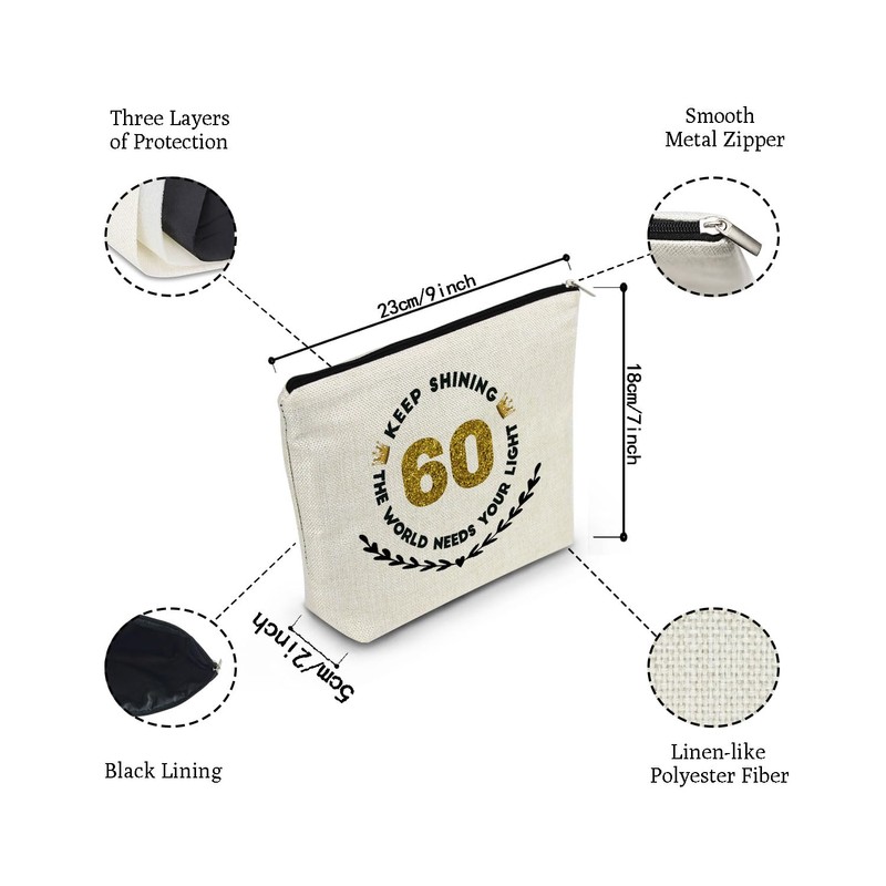 YULUENZE Birthday Gifts 60th Birthday Golden Shining Remember You Are