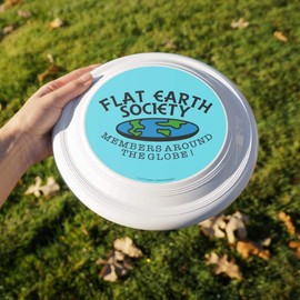 GRAPHICS & MORE Flat Earth Society Members Around The Globe Funny Humor Novelty 9" Flying Disc