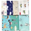 Qililandiy 7pcs Fat Quarter Cotton Fabrics Assorted Cute Animal Patterns