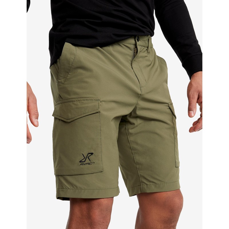RevolutionRace Adventure Cargo Stretch Shorts for Men, Lightweight and Practical