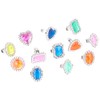 Rhode Island Novelty Plastic Jewel Rings, 24 Count Assortment