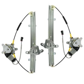 TRQ Front Power Power Window Regulator & Motor Assembly Set Compatible with 1991-1994 Nissan Sentra